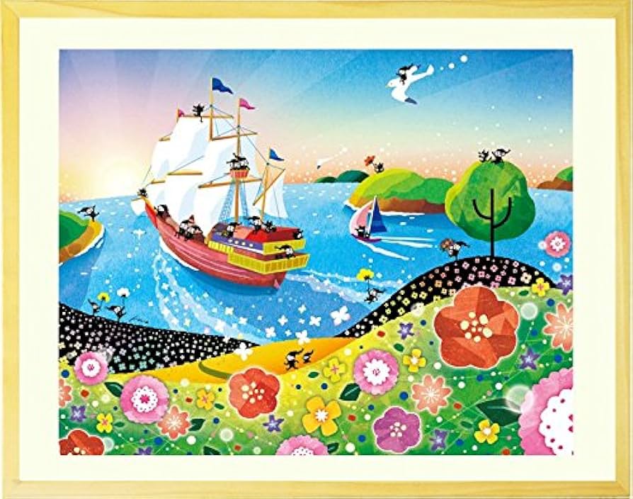 Amazon.co.jp: プレゼント 絵 日の出 幸せアート「輝きの朝